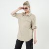 Women's UPF 50+ Long Sleeve UV Sun Protection Safari Shirts Outdoor Quick Dry Fishing Hiking Gardening Travel Shirts